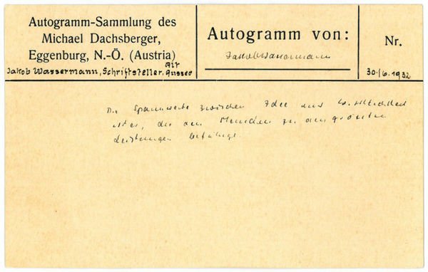 Eigenh. Albumblatt mit U. und montiertem Portrait.