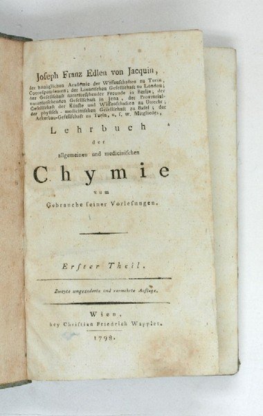 Lehrbuch der allgemeinen und medicinischen Chymie [.]. Zweyte umgeänderte und …