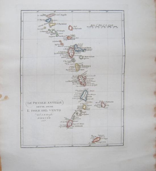 Le piccole Antille Dette anche l'Isole del Vento.
