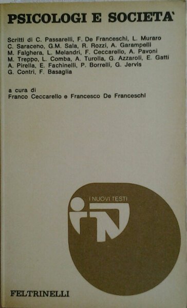 PSICOLOGI E SOCIETÀ. Atti dal Convegno nazionale "Psicologia, Ruolo dello …