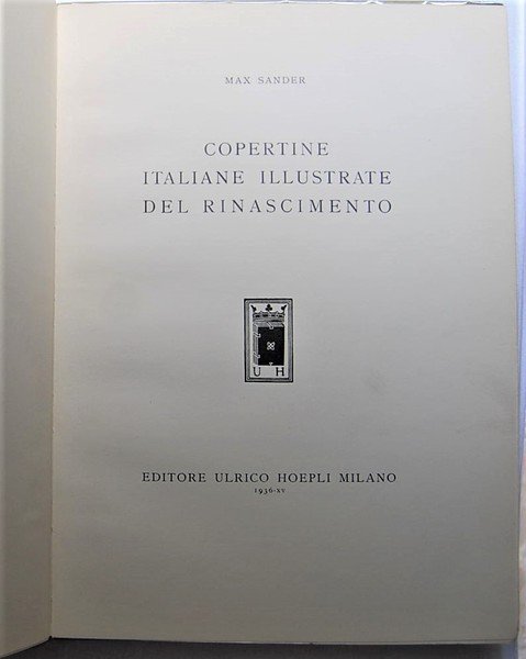 COPERTINE ITALIANE ILLUSTRATE DEL RINASCIMENTO.