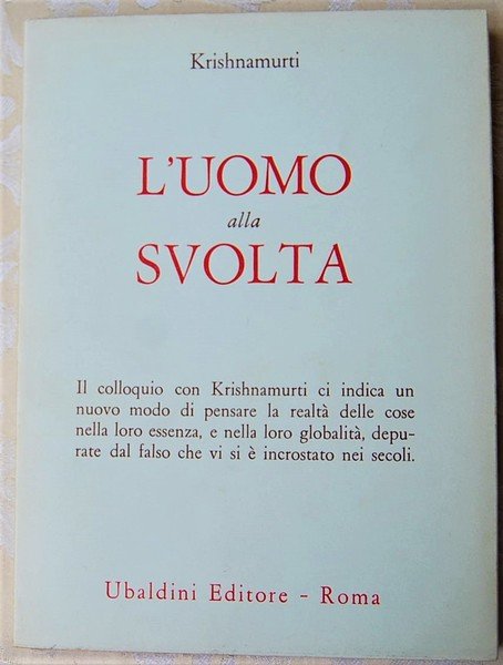 L'UOMO ALLA SVOLTA.