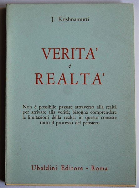 VERITA' E REALTA'.