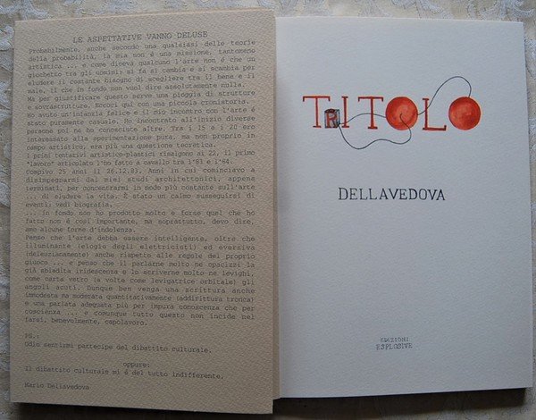 TRITOLO. DELLAVEDOVA MARIO.