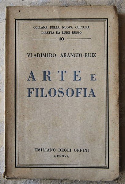 ARTE E FILOSOFIA.