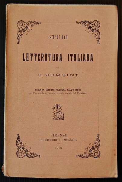 STUDI DI LETTERATURA ITALIANA.