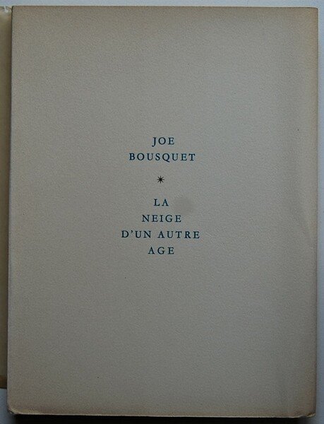 LA NEIGE D'UN AUTRE AGE.