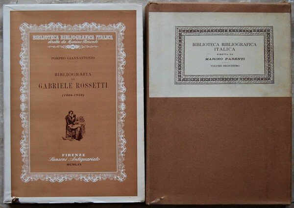 BIBLIOGRAFIA DI GABRIELE ROSSETTI.