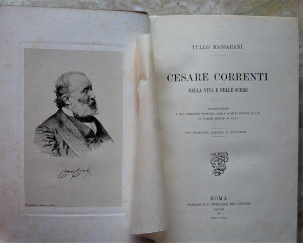 CESARE CORRENTI NELLA VITA E NELLE OPERE.