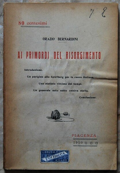 AI PRIMORDI DEL RISORGIMENTO.