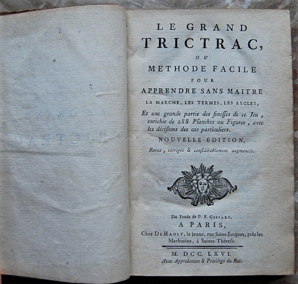 LE GRAND TRICTRAC, OU METHODE FACILE POUR APPRENDRE SANS MAITRE …