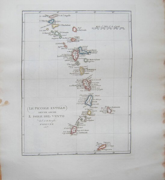 Le piccole Antille Dette anche l'Isole del Vento.