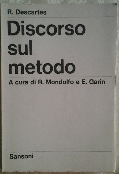 DISCORSO SUL METODO.