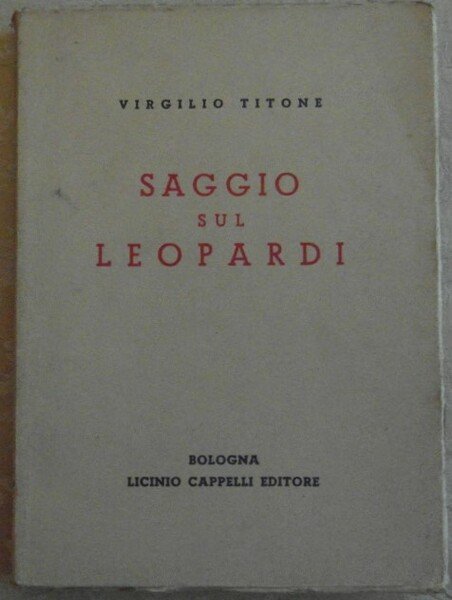SAGGIO SUL LEOPARDI.