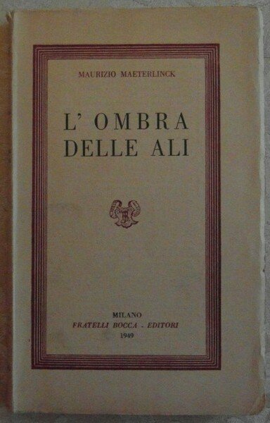 L'OMBRA DELLE ALI. PROBLEMI DELLO SPIRITO N. 64.