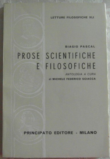 PROSE SCIENTIFICHE E FILOSOFICHE.