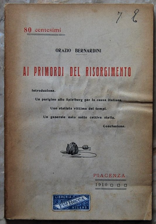 AI PRIMORDI DEL RISORGIMENTO.
