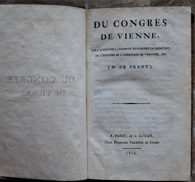 DU CONGRES DE VIENNE.