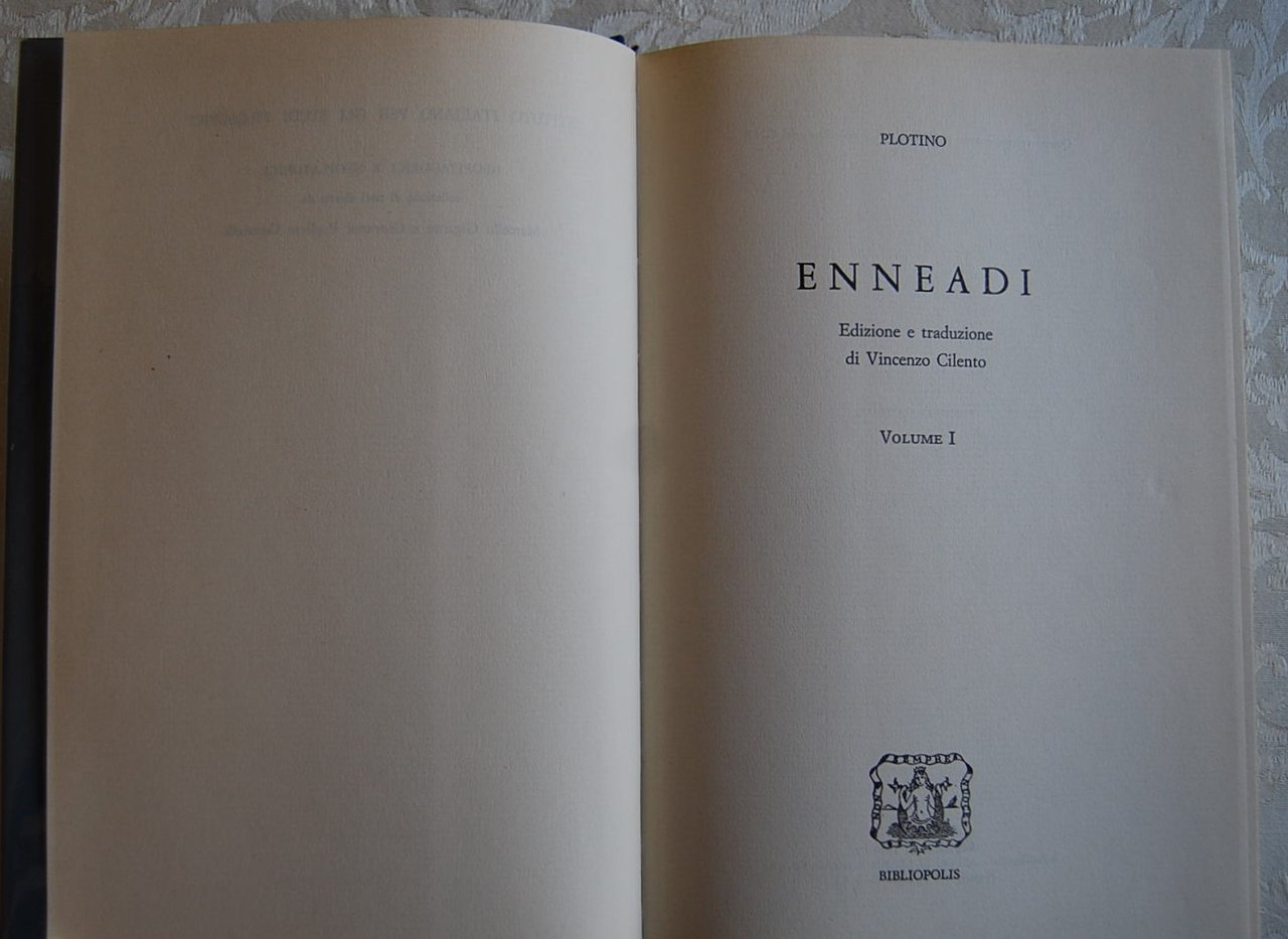 ENNEADI. VOLUME I.