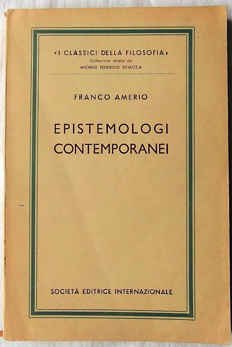 EPISTEMOLOGI CONTEMPORANEI.