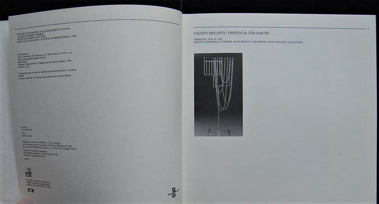 FAUSTO MELOTTI. DISEGNI E CERAMICHE. OPERE DAL 1952 AL 1985.