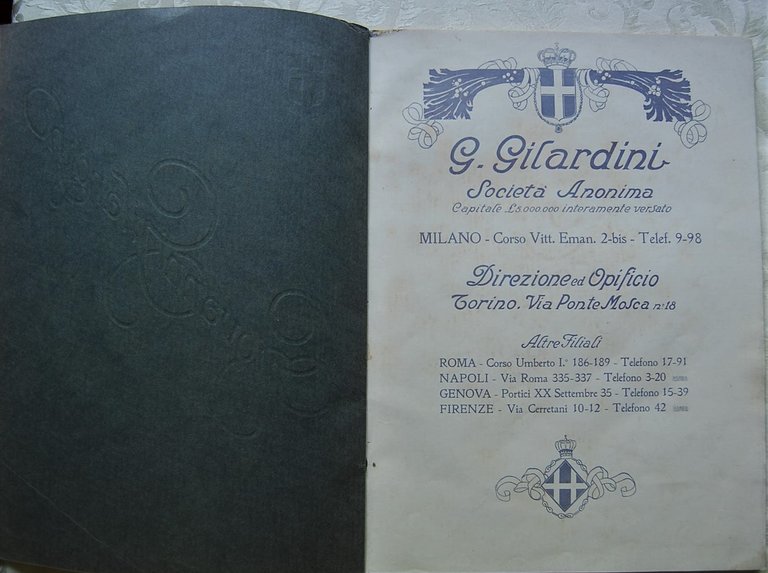 GIOVANNI GILARDINI. STAGIONE 1911 1912.
