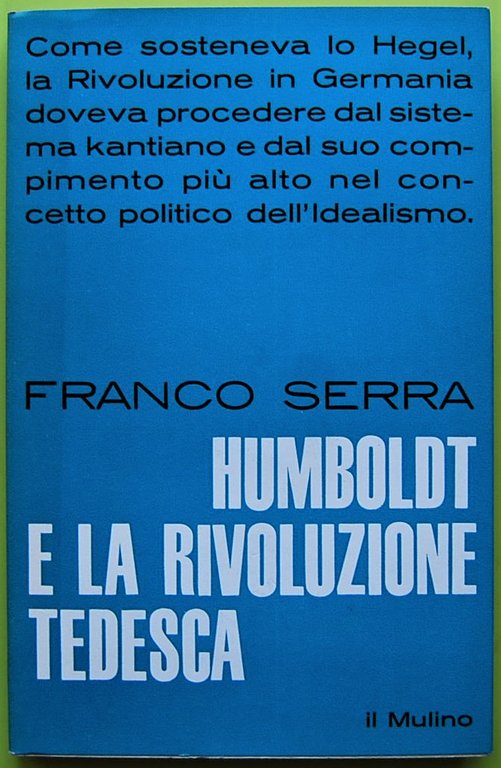 HUMBOLDT E LA RIVOLUZIONE TEDESCA.