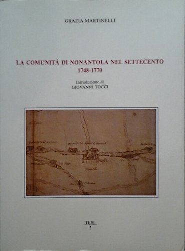 LA COMUNITA' DI NONANTOLA NEL SETTECENTO. 1748 - 1770.