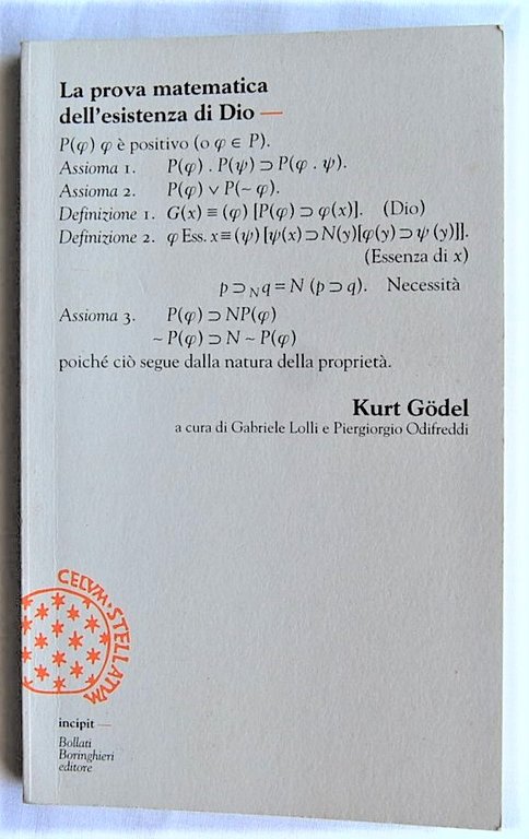 LA PROVA MATEMATICA DELL'ESISTENZA DI DIO.