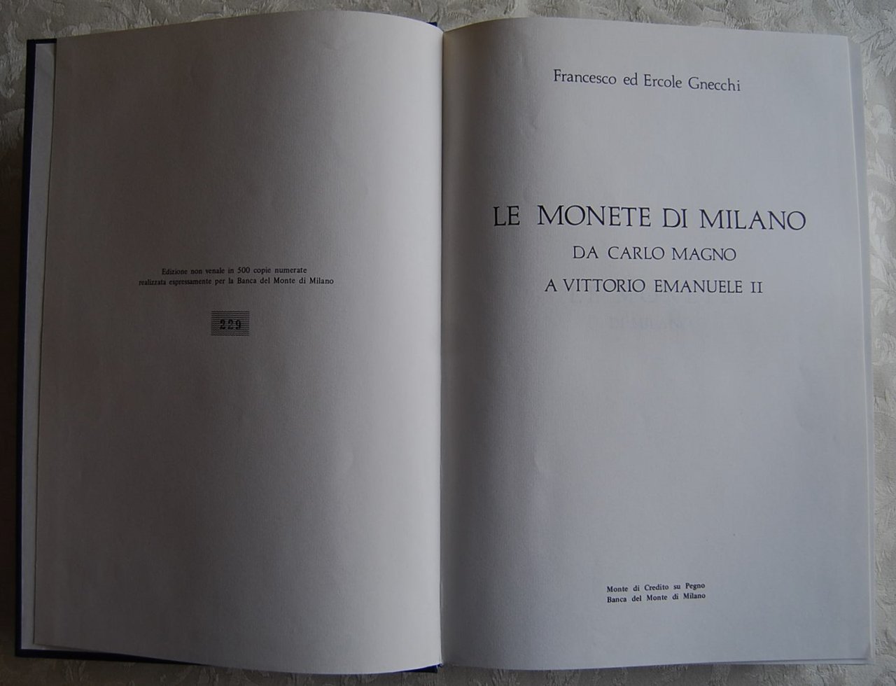 LE MONETE DI MILANO. DA CARLO MAGNO A VITTORIO EMANUELE …