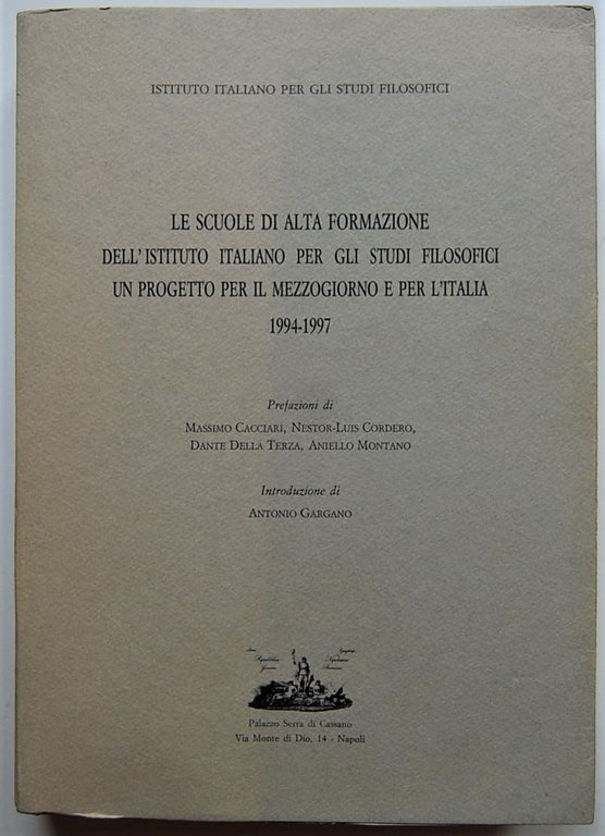 LE SCUOLE DI ALTA FORMAZIONE DELL'ISTITUTO ITALIANO PER GLI STUDI …