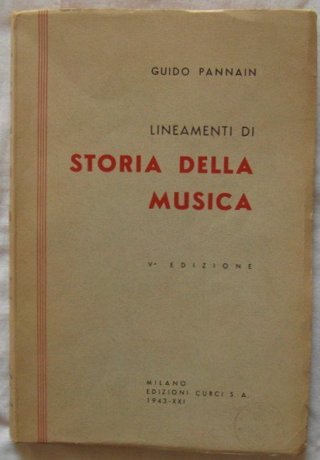 LINEAMENTI DI STORIA DELLA MUSICA.