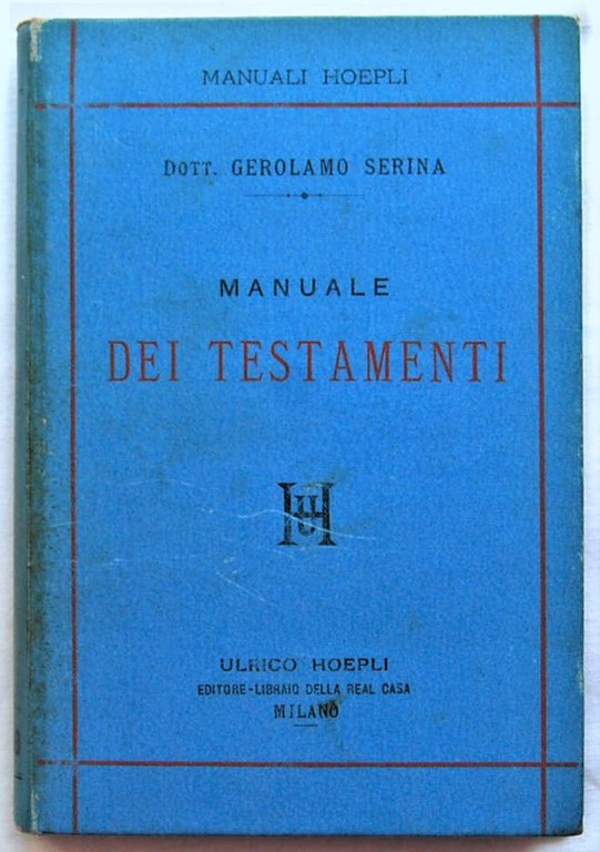 MANUALE DEI TESTAMENTI.