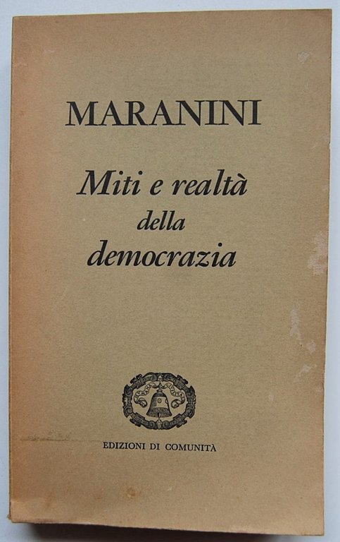 MITI E REALTA' DELLA DEMOCRAZIA.