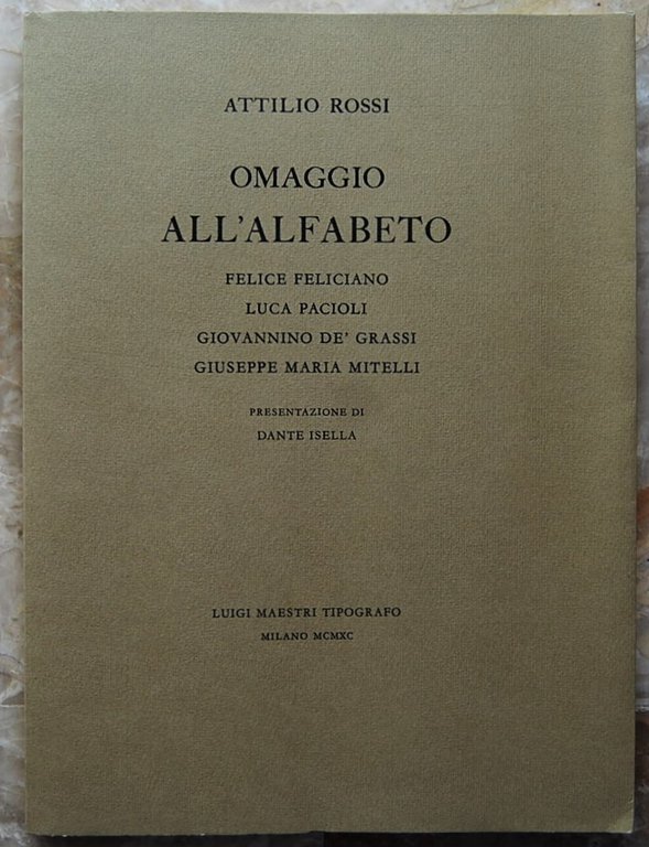 OMAGGIO ALL'ALFABETO.
