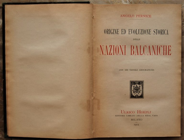 ORIGINE ED EVOLUZIONE DELLE NAZIONI BALCANICHE.