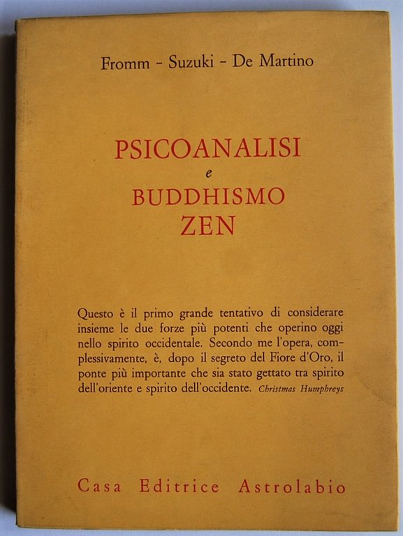 PSICOANALISI E BUDDHISMO ZEN.