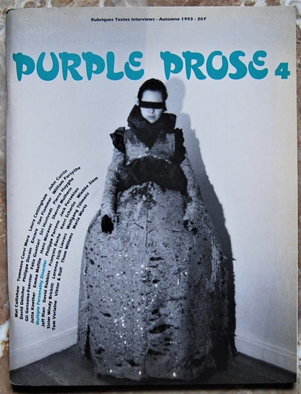 PURPLE PROSE 4. RUBRIQUES TEXTES INTERVIEWS. AUTOMNE 1993.