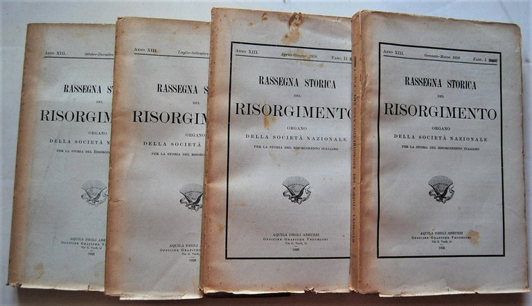 RASSEGNA STORICA DEL RISORGIMENTO. ANNATA 1926.