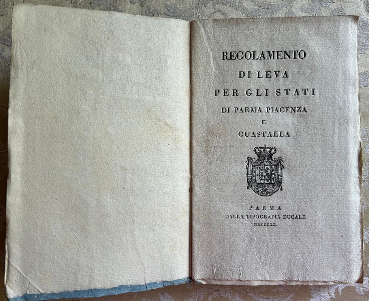 REGOLAMENTO DI LEVA PER GLI STATI DI PARMA PIACENZA E …