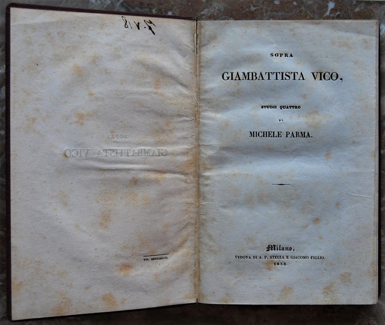 SOPRA GIAMBATTISTA VICO STUDII QUATTRO.