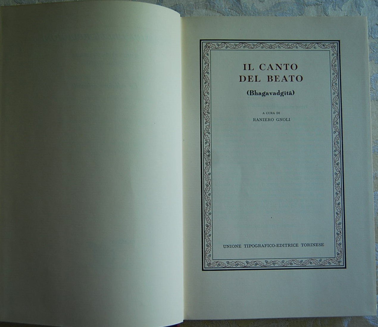 UL CANTO DEL BEATO. (BHAGAVADGITA).