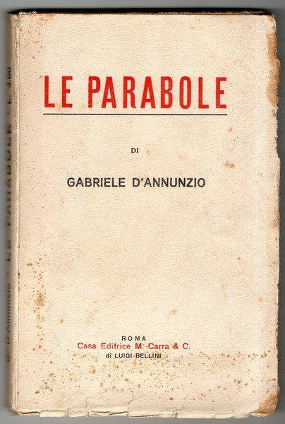 LE PARABOLE di GABRIELE D'ANNUNZIO