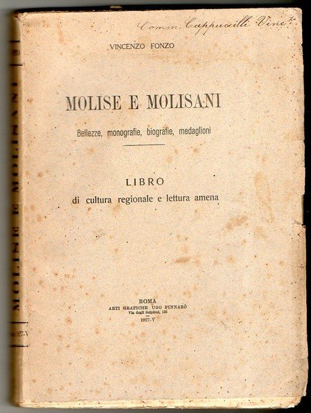 MOLISE E MOLISANI Bellezze Monografie Biografie Medaglioni