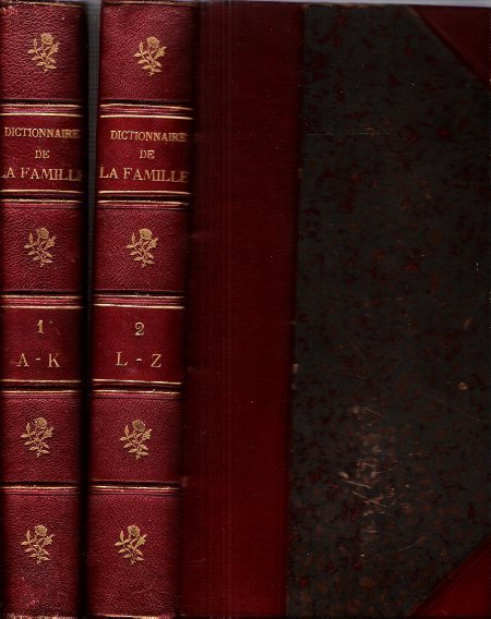 Dictionnaire de La Famille En 2 Volumes . Fin XIX° …