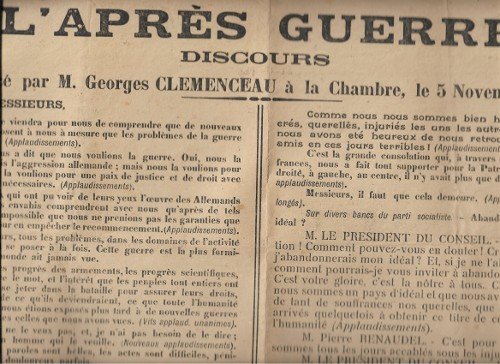 L'Après Guerre : Discours prononcé Par M. Georges Clémenceau à …