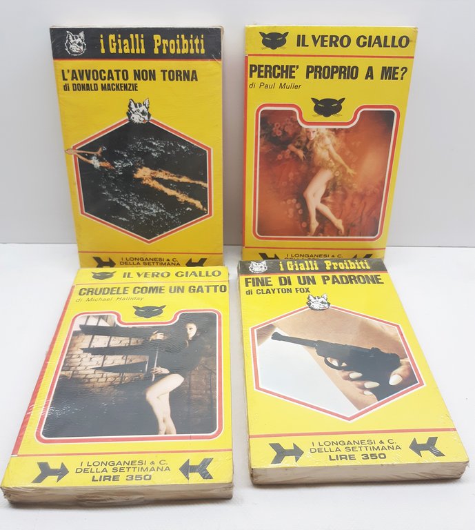 Quattro gialli Longanesi Delitti quasi perfetti 1970