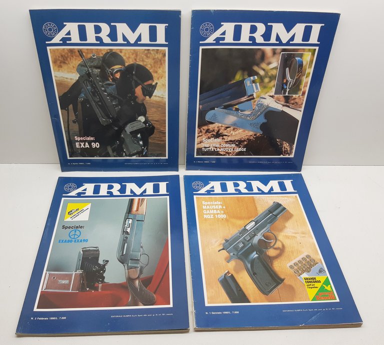 Diana armi raccolta completa 1990 numero 1/12