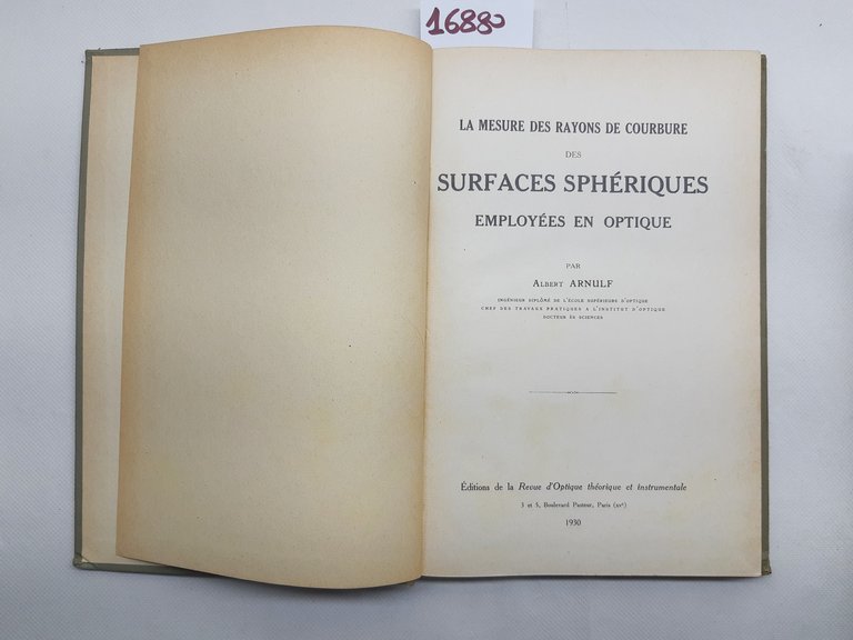 Albert Arnulf La mesure des rayons de courbure des surfaces …