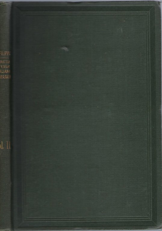 "Diritto civile italiano commparato"